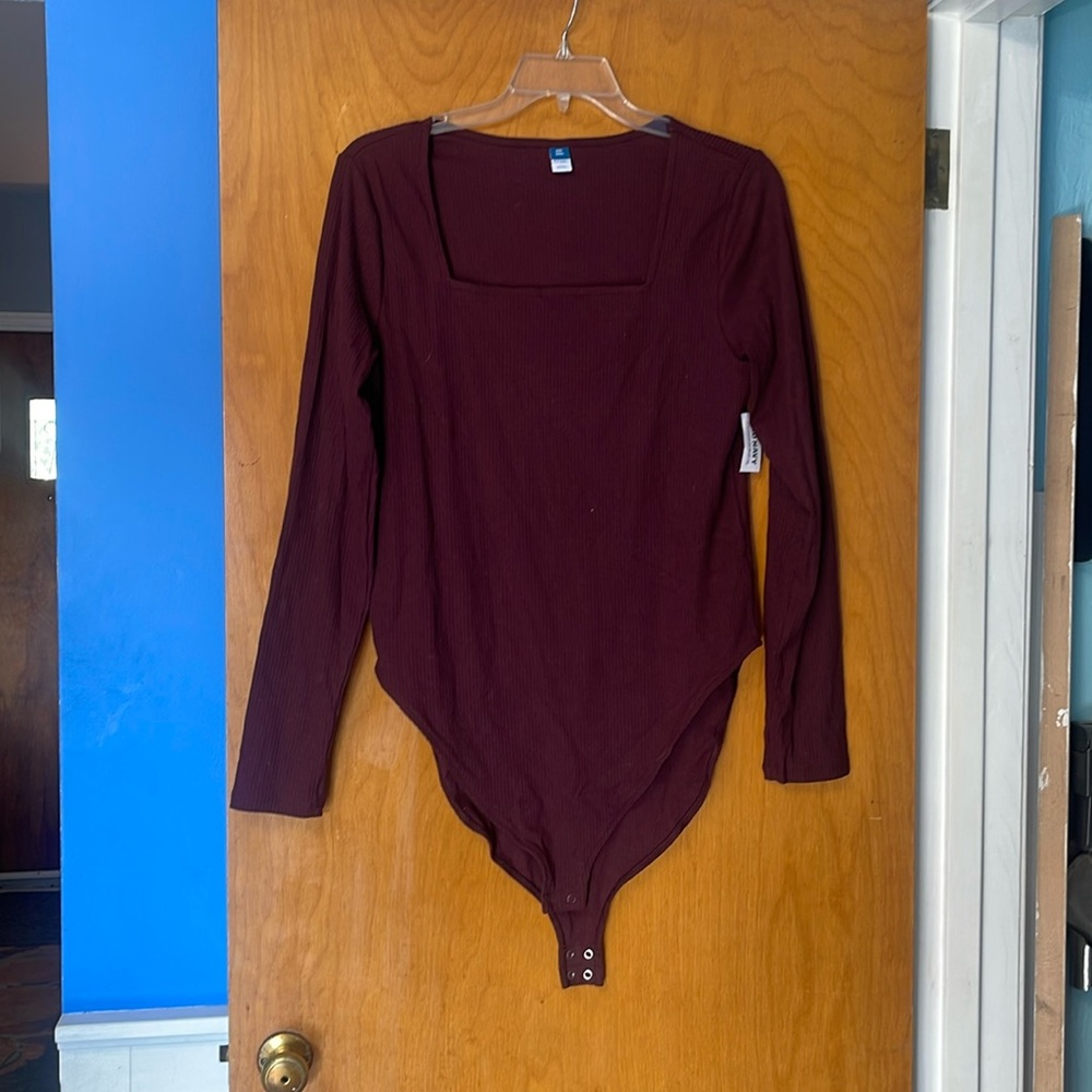 NWT Old Navy Maroon Bodysuit XXL TALL